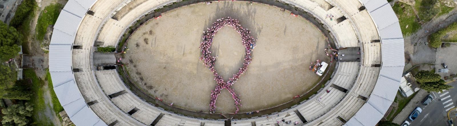 Les Arènes Octobre rose @Villedefrejus