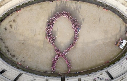 Les Arènes Octobre rose @Villedefrejus