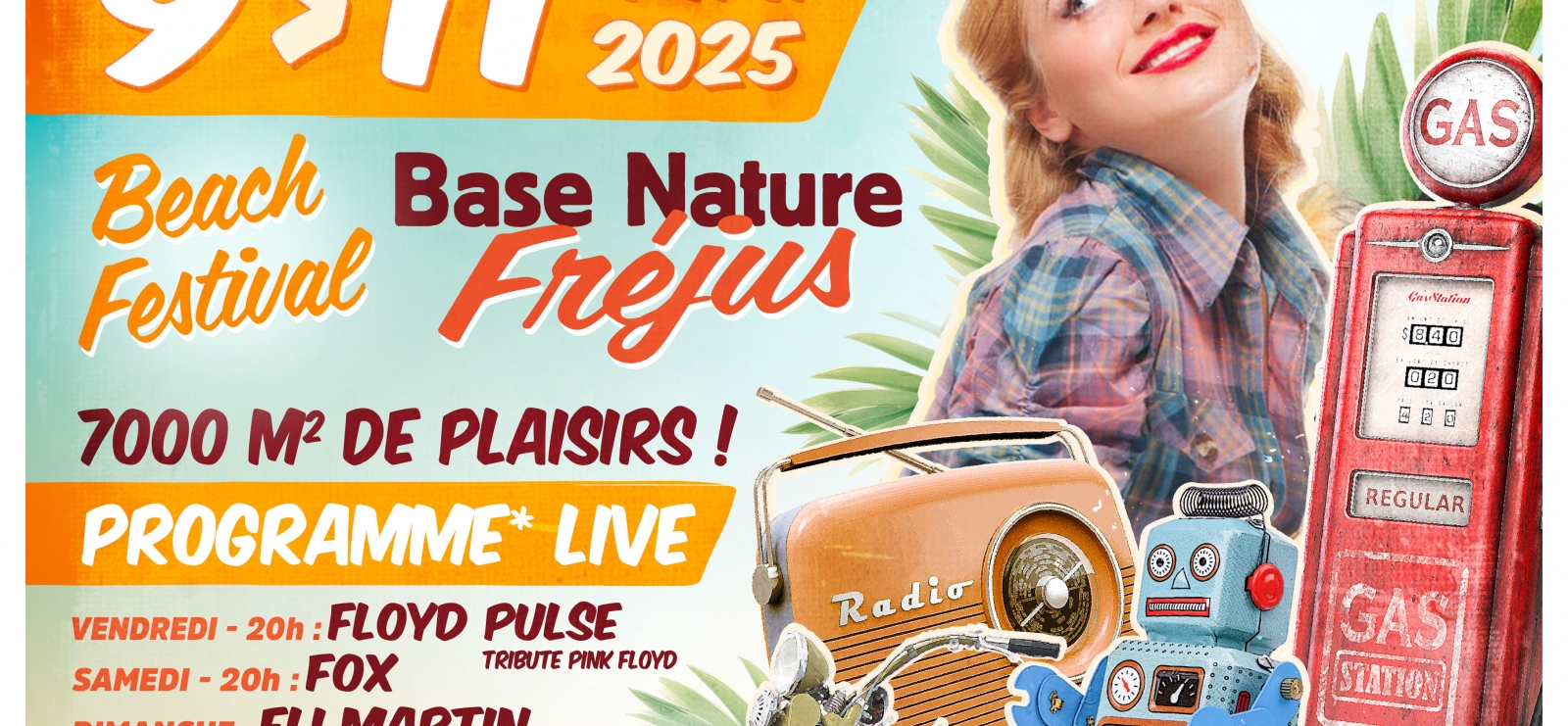 Beach Festival Retro Vintage & tropical Show