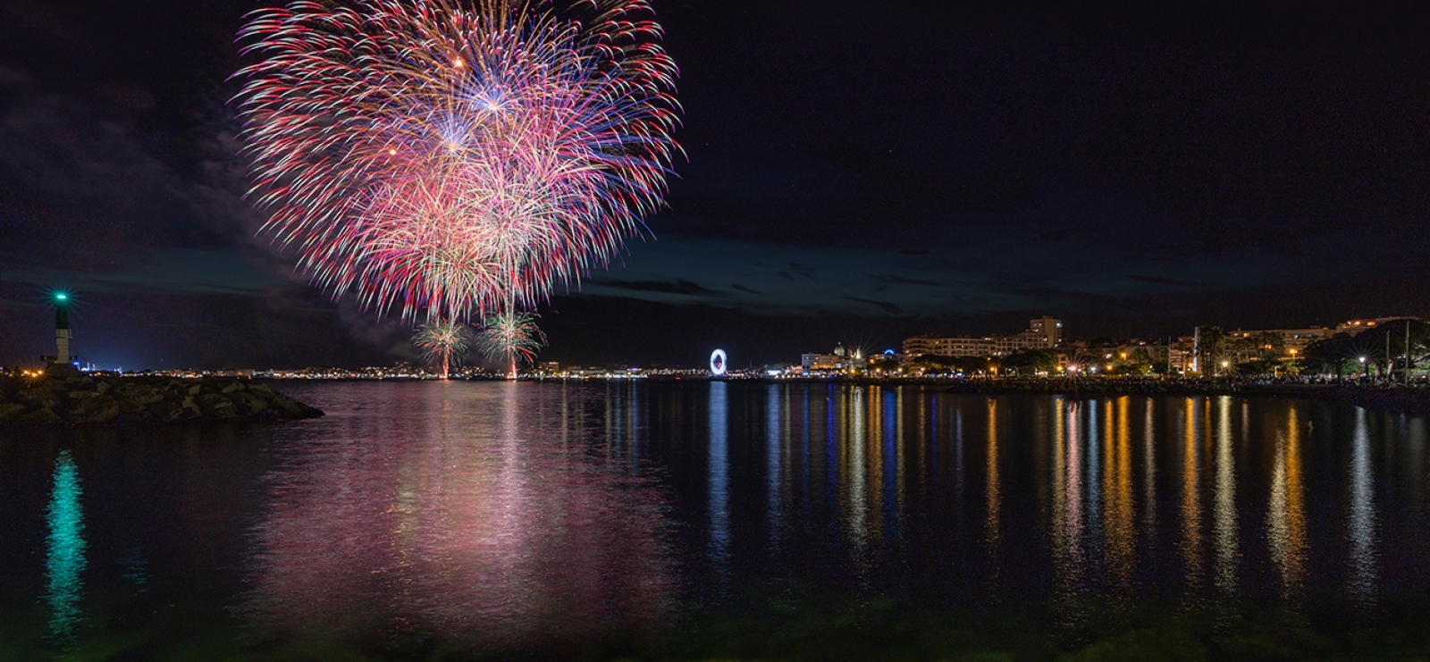 Saint-Raphaël fireworks on 15 August