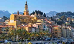 Façades colorées de Menton