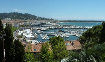 Vue sur la baie de Cannes